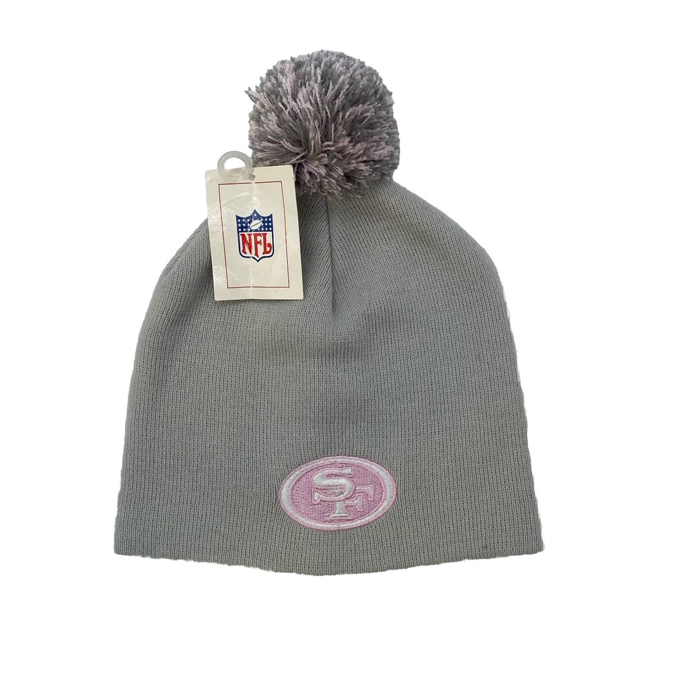 San Francisco 49ers Beanie One Size Fits All Sports Hat Cap Pom Pom OSFA